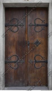 door double wooden ornate 0004